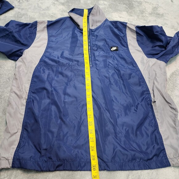 Vintage Nike Anorak Windbreaker Jacket Men's Size XL Blue Grey Athletic 80s - Picture 10 of 16